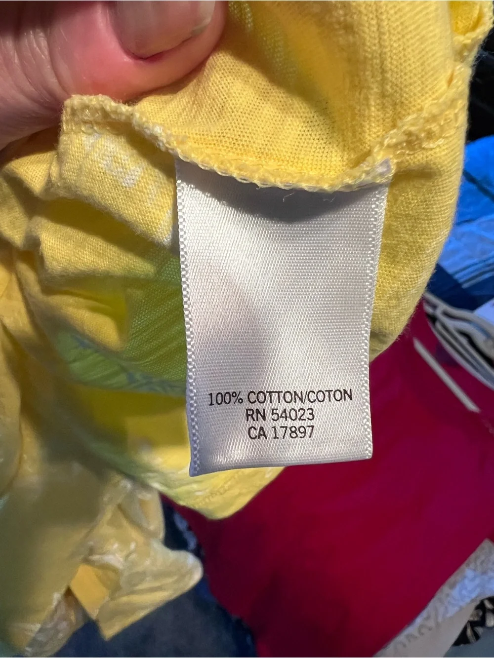 Banana Republic Yellow Starfish Scoop Neck Tee